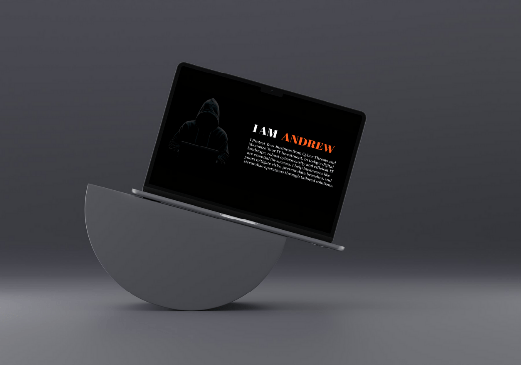 Demonstration of UI/UX design skills in a cybersecurity portfolio website.