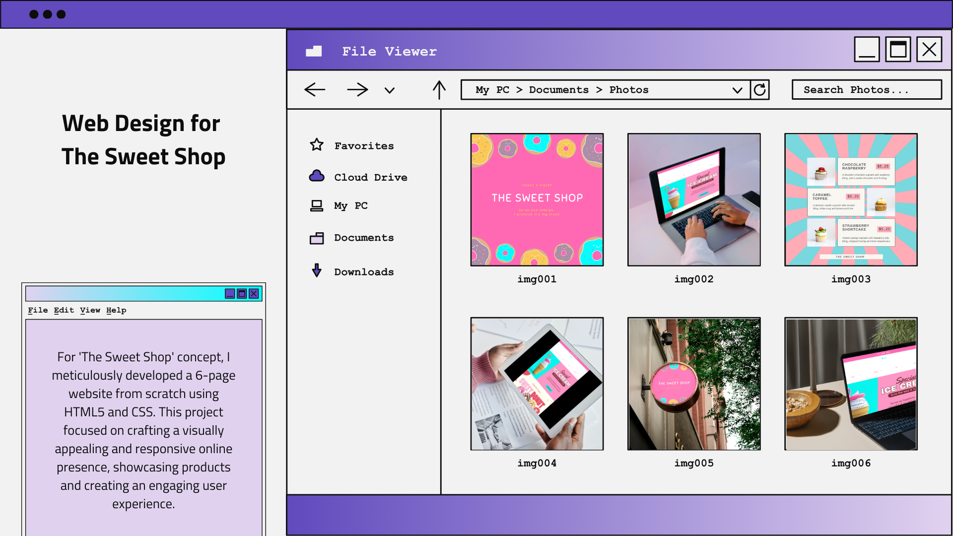 Web Design Project: The Sweet Shop