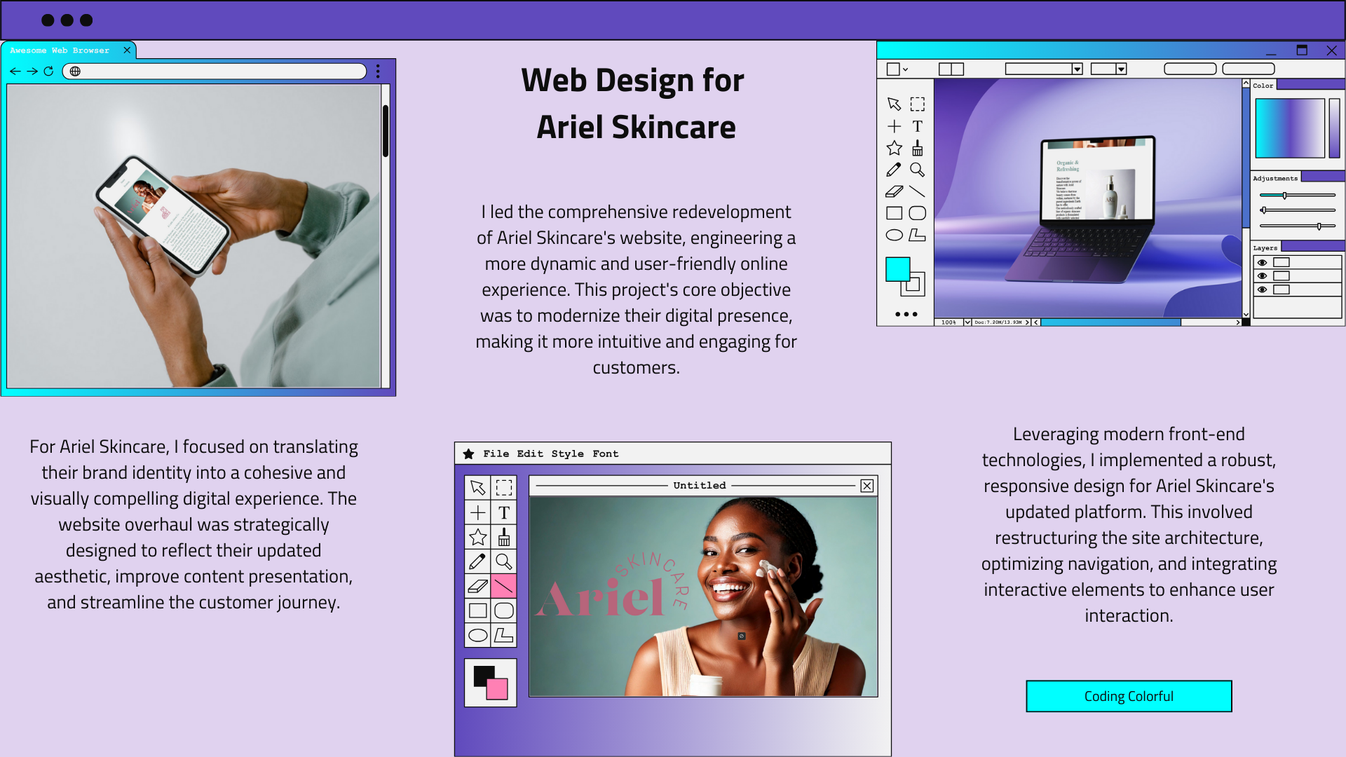 Web Design Project: Ariel Skincare - Overview
