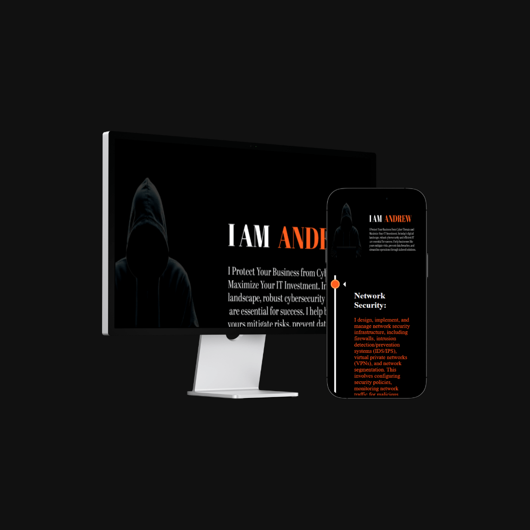 Cybersecurity Portfolio Project Screenshot