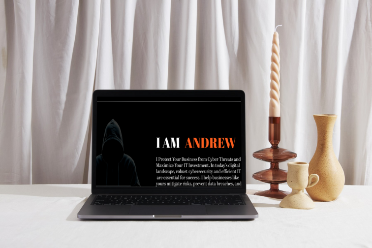Demonstration of UI/UX design skills in a cybersecurity portfolio website.